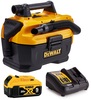 שואב אבק נטען  + סוללה 5.0AH  דגם DEWALT DCV580H