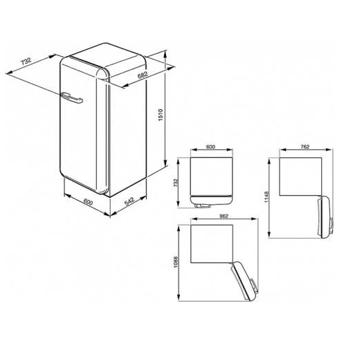 מקרר smeg  FAB28