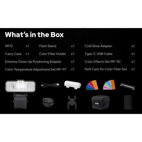 ראש פלאש מאקרו Godox MF12
