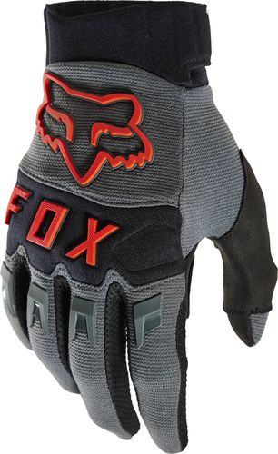כפפות רכיבה פוקס אפור / אדום - FOX DIRTPAW CE V23