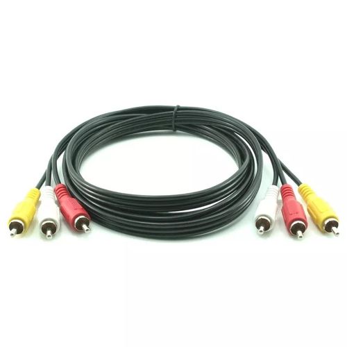 כבל אודיו 3RCA זכר ל- 3RCA זכר 10 מטר - Gold Touch