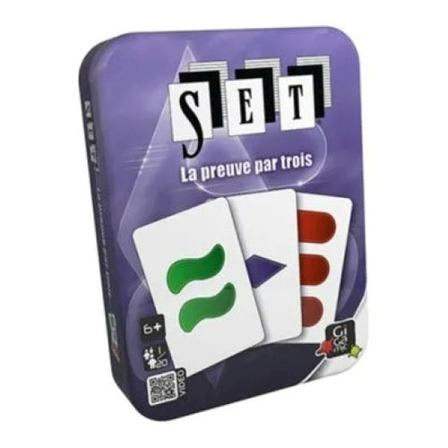 משחק קלפים SET - משחק קלפים לכל המשפחה באריזת פח