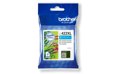 דיו כחול מקורי Brother LC-422XLC בראדר (1,500 דף)