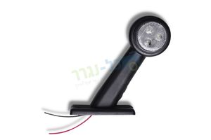 פנס צד נוסע מיקרופון ארוך LED בסיס גומי קשיח