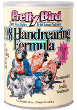 פריטי בירד דייסה כללית לתוכים 454 גרם Pretty Bird Handrearing Formula 