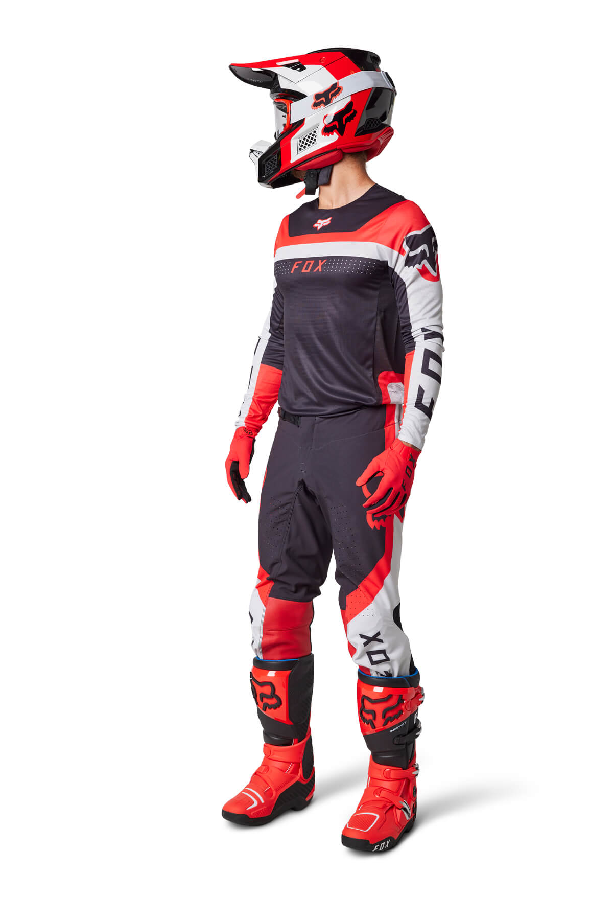 חליפת פוקס פלקסאייר שחור / אדום - FOX FLEXAIR EFEKT V23