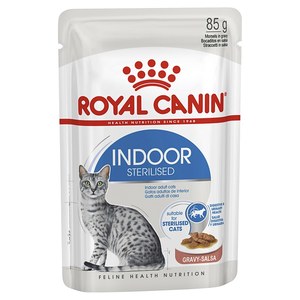 רויאל קנין Royal canin פאוץ' לחתול-אינדור ברוטב 85 ג'