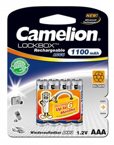 סוללות נטענות Camelion AAA 1100mA רביעייה