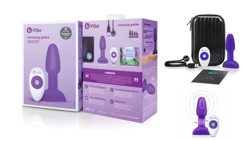פלאג אנאלי רוטט רימינג למתחילות עם שלט רחוק B-vibe Rimming Plug Petite