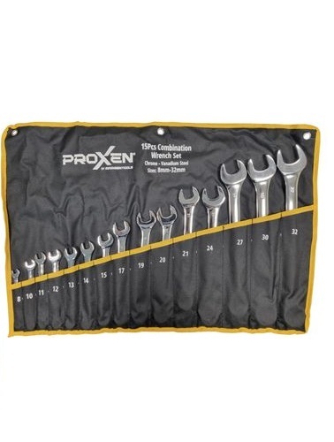 סט מפתחות רינג פתוח - 10 חלקים  מתוצרת PROXEN 16-10R SET/8-22	