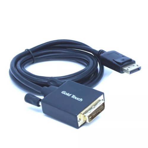 כבל DisplayPort זכר ל DVI נקבה 1.8 מטר - Gold Touch