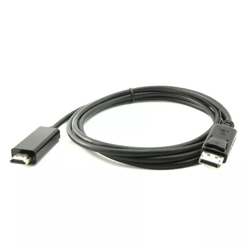 כבל DP זכר ל- HDMI זכר. 1.8 מטר - Gold Touch