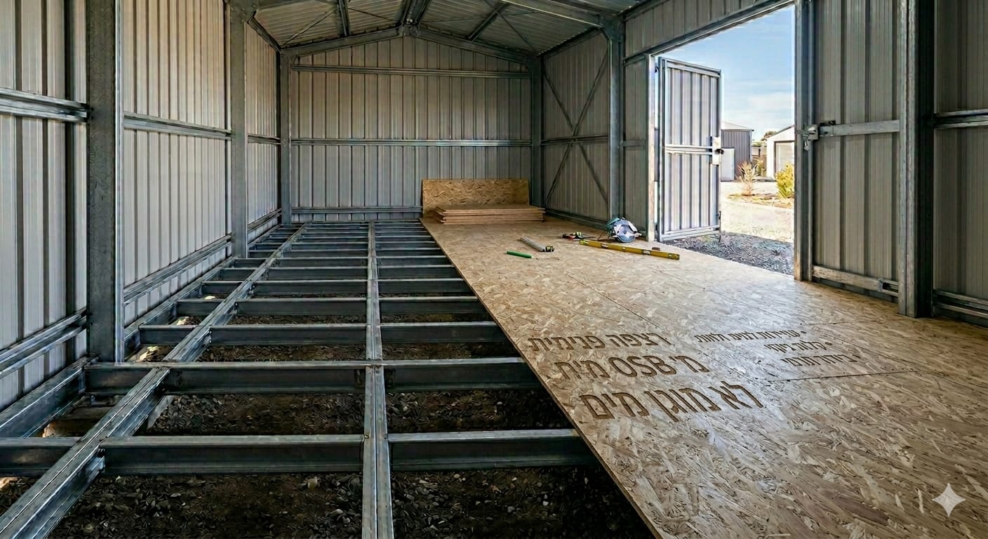 רצפה פנימית OSB