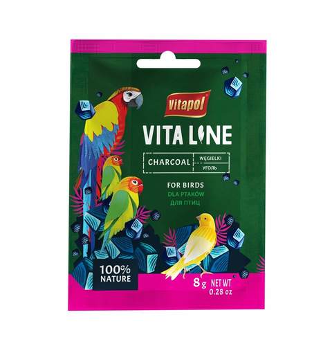תוסף פחם טבעי לציפורים VITALINE