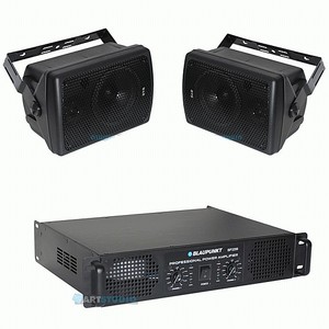 מערכת הגברה להתקנה BLAUPUNKT SET BP2200/PA80x2