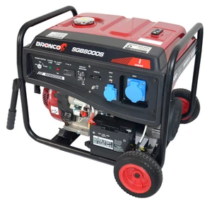 גנרטור בנזין 7500W כולל מתנע חשמלי מובנה ומצבר דגם SGB8000S ברונקו