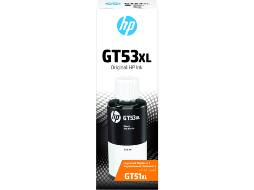 בקבוקון מילוי שחור מקורי HP GT53XL 1VV21AE (6,000 דף)