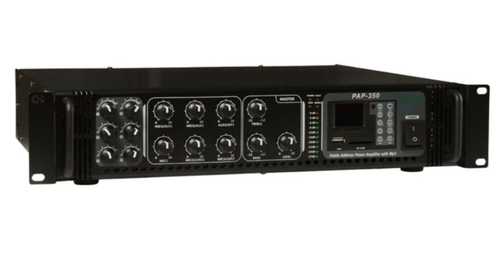 מגבר מיקסר+שנאי קו, 6 כניסות, הספק 450W RMS
