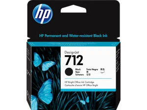 דיו שחור מקורי HP 712 3ED71A כמות 80 מ"ל