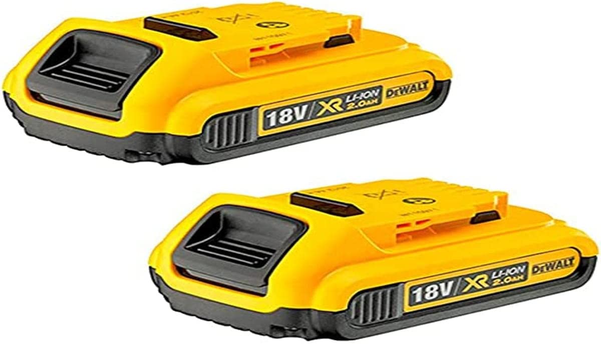 זוג סוללות 2.0Ah דיוולט Max DEWALT