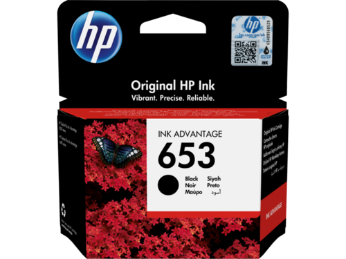 דיו שחור מקורי HP 653 3YM75AE (הספק 360 דף)