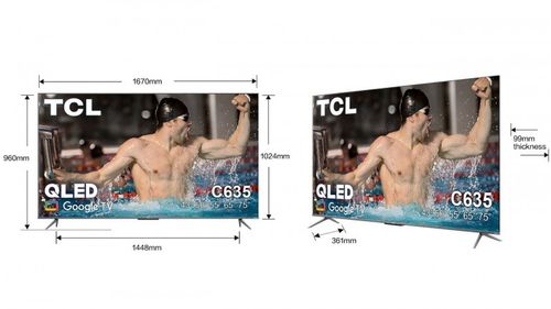 טלוויזיה ‏“75 TCL QLED 4K 75C635