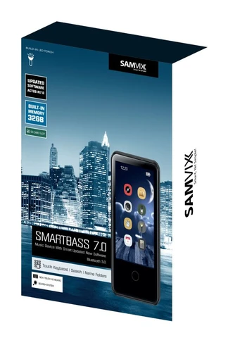 נגן Samvix Smartbass 7.0 32GB בצבע שחור 