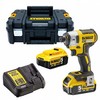 מברגת אימפקט נטענת בראשלס + 2 סוללות 5 אמפר DeWALT DCF887P2 BL 18V 