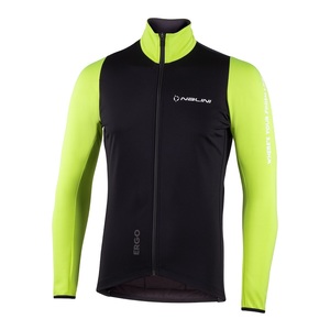 מעיל חורף לרכיבת אופניים לגברים NEW CARENA JKT2 שחור-צהוב מחמם מנדף שובר רוח ודוחה מים