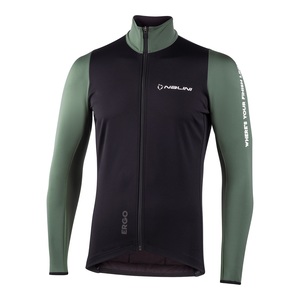 מעיל חורף לרכיבת אופניים לגברים NEW CARENA JKT2 שחור-עמוק מחמם מנדף שובר רוח ודוחה מים