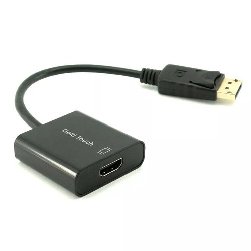 מתאם DisplayPort ל- HDMI זכר/נקבה אורך 0.2 מטר - Gold Touch