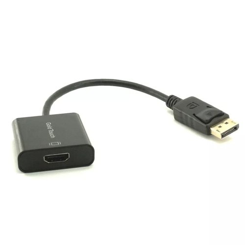 מתאם DisplayPort ל- HDMI זכר/נקבה אורך 0.2 מטר - Gold Touch