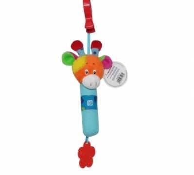 רעשן יד מצפצף לתינוק עם נשכן (מגוון דמויות)