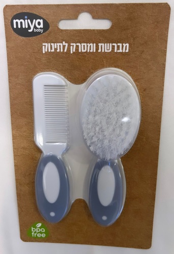 סט מברשת ומסרק לתינוק (מגוון צבעים)