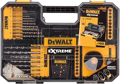 סט אביזרים מקצועי 100 חלקים DEWALT DT70620T