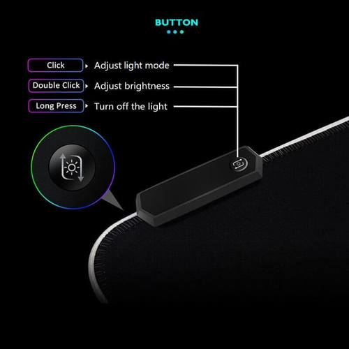 פד גדול לעכבר ולשולחן עבודה כולל אורות (60*35 ס