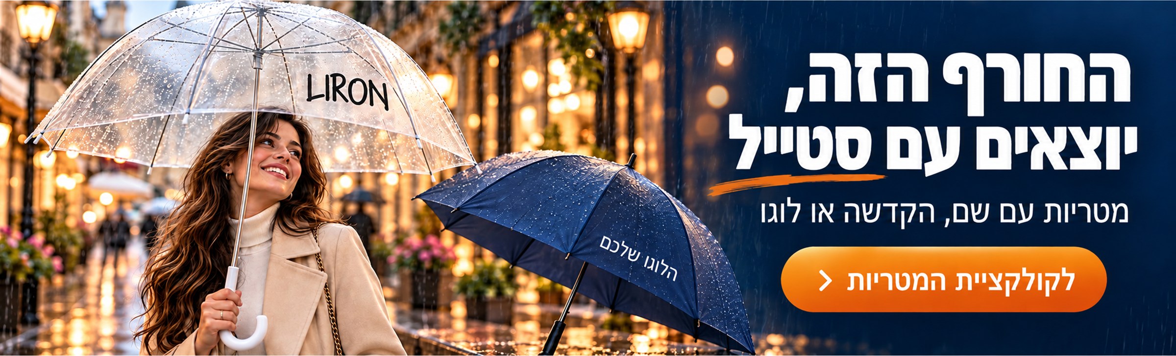 מטריות לחורף בהדפסה אישית – גימיק