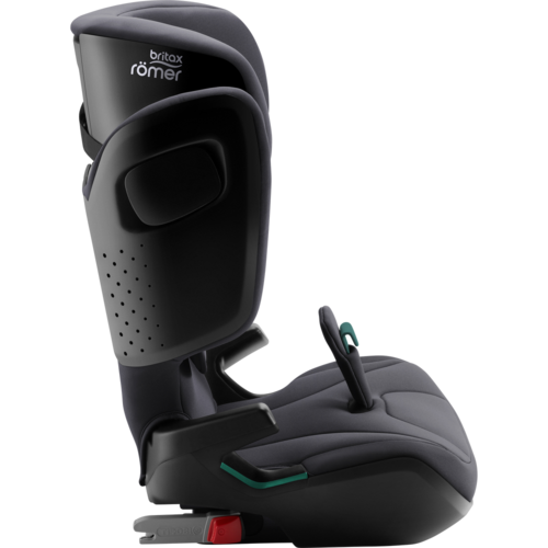 בוסטר לילדים קידפיקס פרו Kidfix PRO עם חיבור איזופיקס, אפשרות השכבה ובדים מנדפי זיעה - שחור/אפור