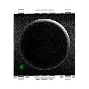 עמעם TRIAC מחליף סיבובי 2 מודול שחור מט הספק מקסימלי 5-150W מתאים לנורות LED - ניסקו סוויץ' Nisko
