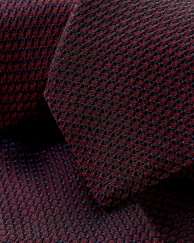 עניבה איטלקית יוקרתית Burgundy Grenadine
