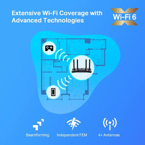 נתב / ראוטר TP-Link Archer AX20 AX1800 Dual-Band Wi-Fi 6 1800Mbps