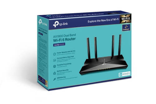 נתב / ראוטר TP-Link Archer AX20 AX1800 Dual-Band Wi-Fi 6 1800Mbps