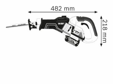 גוף מסור חרב נטען BOSCH GSA 18V-32EC