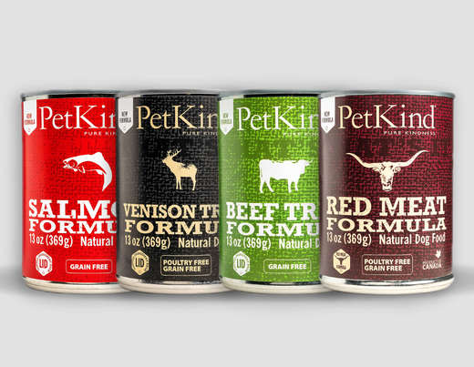 שימורים לכלב 375 גרם ללא דגנים בטעמים - צבי \ בקר \ סלמון \ בשר אדום