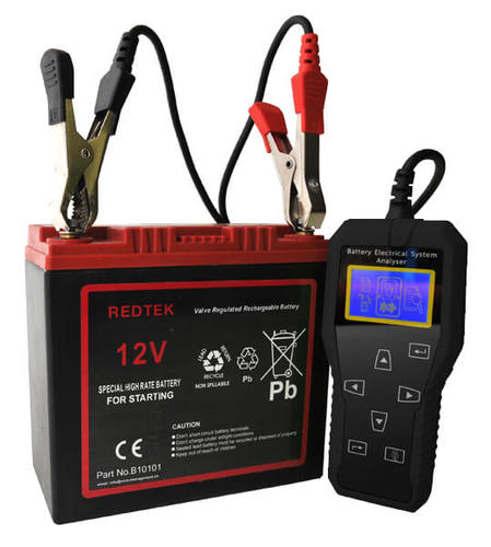 T5- בודק מצברים, סטרטר ואלטרנטור 12V דיגיטלי עד 2000 אמפר, חיבור למחשב