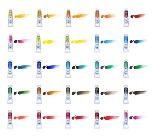 צבע מים בשפורפרת White Nights Artist Water Color במבחר גוונים
