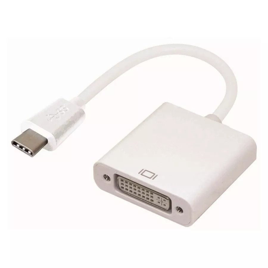 מתאם מ- USB3.1 Type C ל- DVI אורך 0.2 מ