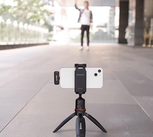 מיקרופון דש אלחוטי כפול לאייפון Boya BY-WM3T2-D2