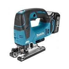 מסור אנכי נטען בראשלס + 2 סוללות 4 אמפר MAKITA DJV182RME BL 18V 