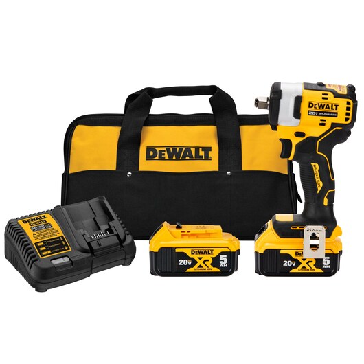 מפתח אימפקט "1/2 20V + שתי סוללות 5.0AH